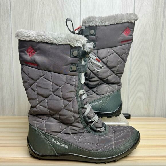 Columbia Minx Mid II Omni Heat Boot Size 6 Shale Gray Winter Boots Waterproof - Picture 1 of 16
